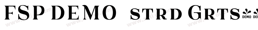 FSP DEMO   strd Grts字体转换